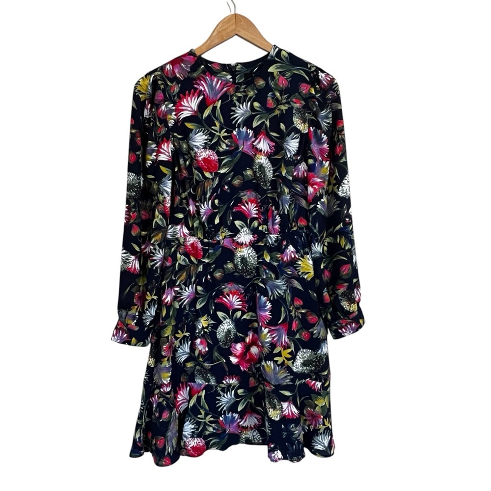 J.Crew Flouncy Hem Dress in Painted Floral - Size 2 - Picture 2 of 13